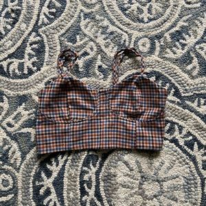 Plaid crop top